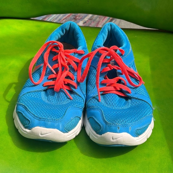 Nike Flex Experience RN2 Running Shoes Women's Size 7.5 Turquoise and Pink - Picture 2 of 11